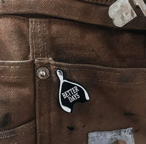 Wishing for Better Days Wishbone pin