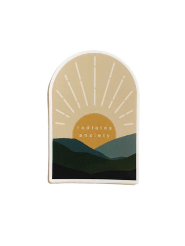 Radiates Anxiety Sticker