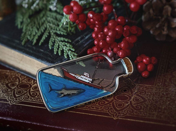 Shipwrecked-A Jaws Inspired enamel pin