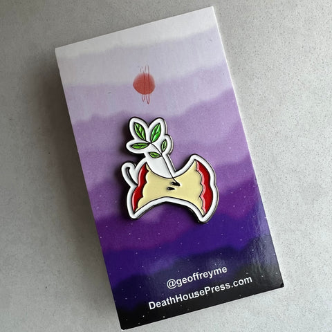 Apple Sprout enamel pin