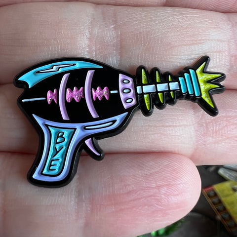 Ray Gun enamel pin