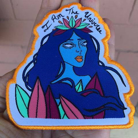 I am the Universe iron-on patch