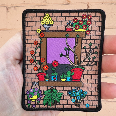 Window Plants iron-on patch