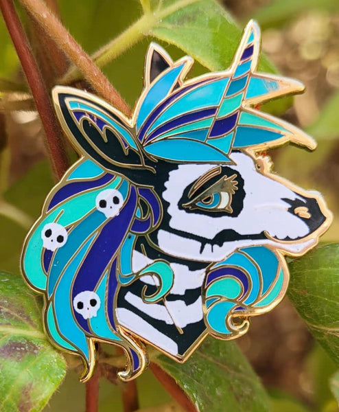 Nightmare Unicorn enamel pin