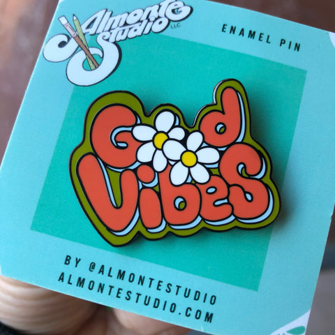 Good Vibes enamel pin