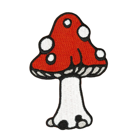 Mushroom iron on patch