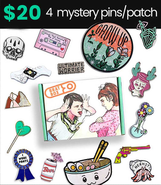 4 Mystery Pins (Patches optional)