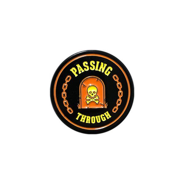 Passing Through enamel pin by Seventh.Ink