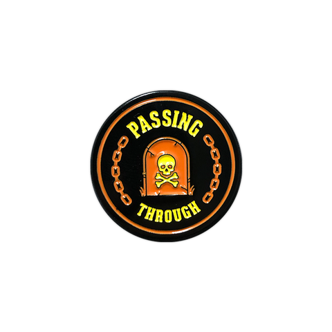 Passing Through enamel pin by Seventh.Ink