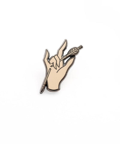 Devil Hand Enamel Pin