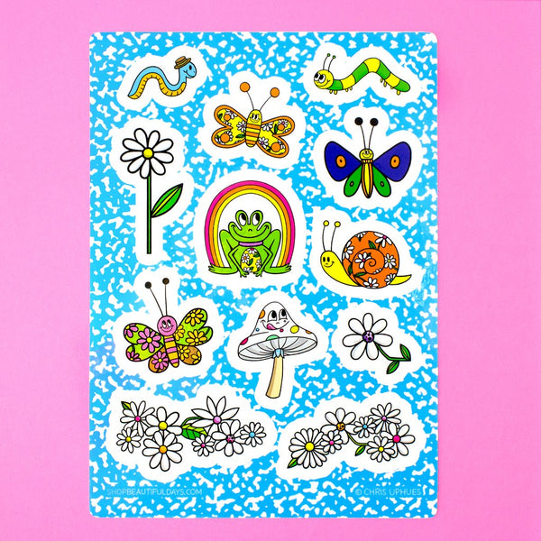 Spring Has Sprung sticker sheet