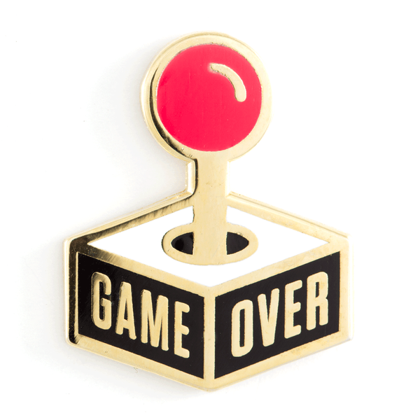 Game Over enamel pin