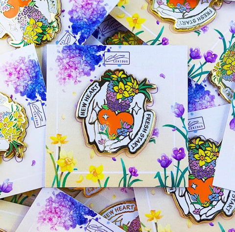 New Heart enamel pin-Brat Box exclusive!