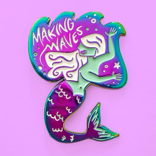 Making Waves enamel pins